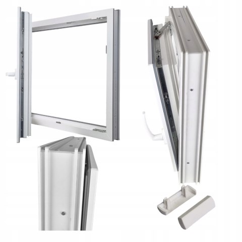 ALUCON OKNO PCV 1000x700 / 1000 x 700 mm Plastikowe 100x70 cm Białe Lewe ALUCON OKNO PCV 1000x700 / 1000 x 700 mm Plastikowe 100x70 cm Białe Lewe