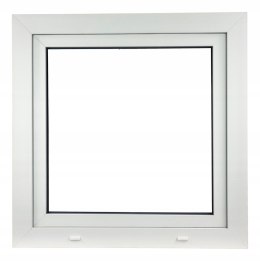 ALUCON OKNO PCV 500x500 / 500 x 500 mm Plastikowe 50x50 cm Białe Lewe