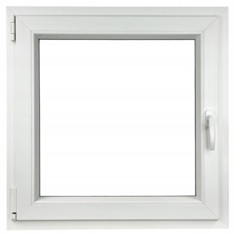 ALUCON OKNO PCV 600x600 / 600 x 600 mm Plastikowe 60x60 cm Białe Lewe ALUCON OKNO PCV 600x600 / 600 x 600 mm Plastikowe 60x60 cm Białe Lewe