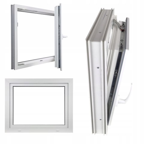 OKNO PCV 800 X 700 RU/P BIAŁE TRZY SZYBY OKNO PCV 800 X 700 RU/P BIAŁE TRZY SZYBY