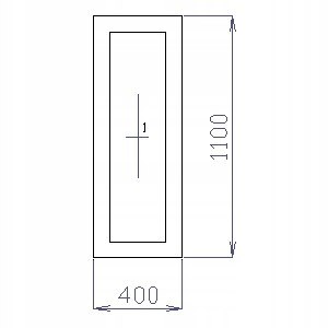 OKNO PCV 40 X 110 / 400 x 1100 mm FIX BIAŁE 24H OKNO PCV 40 X 110 / 400 x 1100 mm FIX BIAŁE 24H