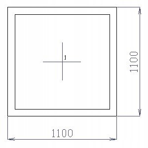 OKNO PCV 110 X 110 /1100 x 1100 FIX 1 X CIEMNY DĄB OKNO PCV 110 X 110 /1100 x 1100 FIX 1 X CIEMNY DĄB