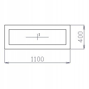 OKNO PCV 110 X 40 / 1100 x 400 mm FIX BIAŁE 24H OKNO PCV 110 X 40 / 1100 x 400 mm FIX BIAŁE 24H