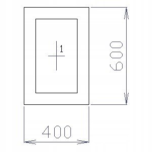 OKNO PCV 40 X 60 / 400 x 600 mm FIX 1 X CIEMNY DĄB OKNO PCV 40 X 60 / 400 x 600 mm FIX 1 X CIEMNY DĄB