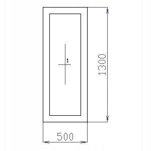 OKNO PCV 50 X 130 / 500 x 1300 FIX 1 X ZŁOTY DĄB OKNO PCV 50 X 130 / 500 x 1300 FIX 1 X ZŁOTY DĄB