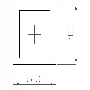 OKNO PCV 50 X 70 / 500 x 700 FIX 1 X CIEMNY DĄB OKNO PCV 50 X 70 / 500 x 700 FIX 1 X CIEMNY DĄB