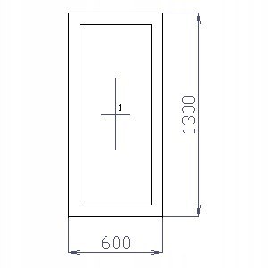 OKNO PCV 60 X 130 / 600 x 1300 FIX 1 X CIEMNY DĄB OKNO PCV 60 X 130 / 600 x 1300 FIX 1 X CIEMNY DĄB