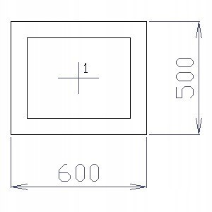 OKNO PCV 60 X 50 / 600 x 500 FIX 1 X CIEMNY DĄB OKNO PCV 60 X 50 / 600 x 500 FIX 1 X CIEMNY DĄB