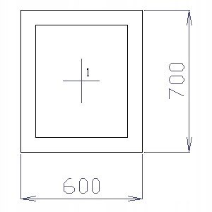 OKNO PCV 60 X 70 / 600 x 700 FIX 1 X CIEMNY DĄB OKNO PCV 60 X 70 / 600 x 700 FIX 1 X CIEMNY DĄB