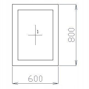 OKNO PCV 60 X 80 / 600 x 800 FIX 1 X CIEMNY DĄB OKNO PCV 60 X 80 / 600 x 800 FIX 1 X CIEMNY DĄB