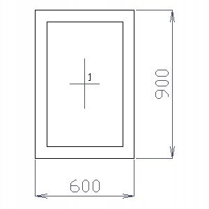 OKNO PCV 60 X 90 / 600 x 900 FIX 1 X CIEMNY DĄB OKNO PCV 60 X 90 / 600 x 900 FIX 1 X CIEMNY DĄB