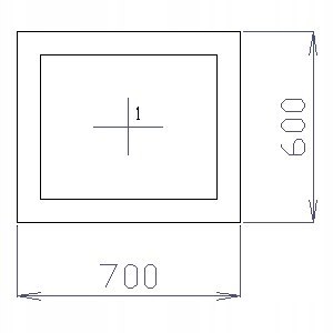 OKNO PCV 70 X 60 / 700 x 600 FIX 1 X CIEMNY DĄB OKNO PCV 70 X 60 / 700 x 600 FIX 1 X CIEMNY DĄB