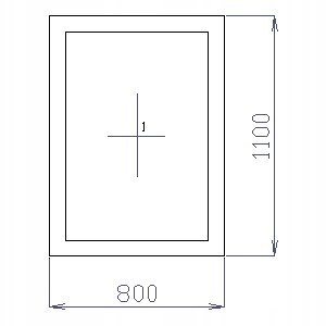OKNO PCV 80 X 110 / 800 x 1100 FIX 1 X ZŁOTY DĄB OKNO PCV 80 X 110 / 800 x 1100 FIX 1 X ZŁOTY DĄB