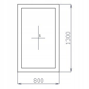 OKNO PCV 80 X 130 / 800 x 1300 FIX 1 X CIEMNY DĄB OKNO PCV 80 X 130 / 800 x 1300 FIX 1 X CIEMNY DĄB