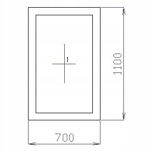 OKNO PCV 70 X 110 / 700 x 1100 mm FIX BIAŁE 24H OKNO PCV 70 X 110 / 700 x 1100 mm FIX BIAŁE 24H