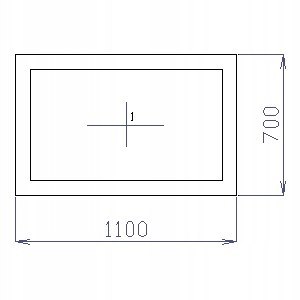 OKNO PCV 110 X 70 / 1100 x 700 mm FIX BIAŁE 24H OKNO PCV 110 X 70 / 1100 x 700 mm FIX BIAŁE 24H