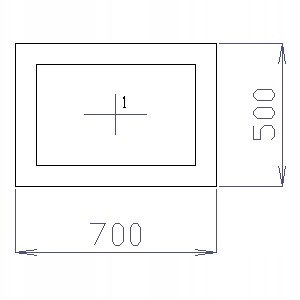 OKNO PCV 70 X 50 / 700 x 500 mm FIX BIAŁE 24H OKNO PCV 70 X 50 / 700 x 500 mm FIX BIAŁE 24H