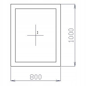 OKNO PCV 80 X 100 / 800 x 1000 FIX 1 X CIEMNY DĄB OKNO PCV 80 X 100 / 800 x 1000 FIX 1 X CIEMNY DĄB