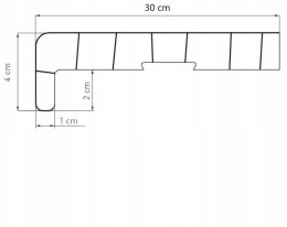 PARAPET PCV WEWNĘTRZNY WINCHESTER 30 X 60
