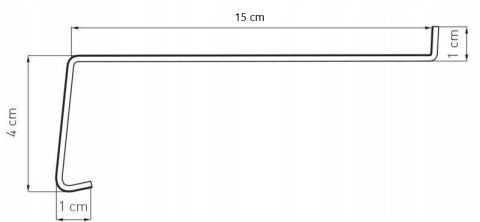 PARAPET ZEWNĘTRZNY SREBRNY 15 x 70 PARAPET ZEWNĘTRZNY SREBRNY 15 x 70