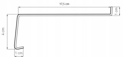 PARAPET ZEWNĘTRZNY SREBRNY 17,5 x 40 PARAPET ZEWNĘTRZNY SREBRNY 17,5 x 40