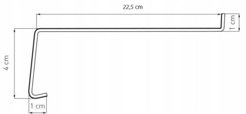 PARAPET ZEWNĘTRZNY SREBRNY 22,5 x 60 PARAPET ZEWNĘTRZNY SREBRNY 22,5 x 60