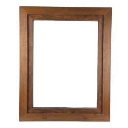 ALUCON OKNO PCV 400x1200 / 400 x 1200 mm Plastikowe 40x120 cm Zewnętrzny Orzech Lewe
