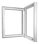 ALUCON OKNO PCV 400x1000 / 400 x 1000 mm Plastikowe 40x100 cm Zewnętrzny Orzech Lewe