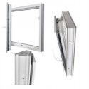 ALUCON OKNO PCV 400x1200 / 400 x 1200 mm Plastikowe 40x120 cm Zewnętrzny Ciemny Dąb Lewe