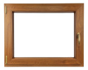 ALUCON OKNO PCV 1000x600 / 1000 x 600 mm Plastikowe 100x60 cm Dwustronny Złoty Dąb Lewe