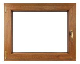 ALUCON OKNO PCV 1000x700 / 1000 x 700 mm Plastikowe 100x70 cm Dwustronny Złoty Dąb Lewe