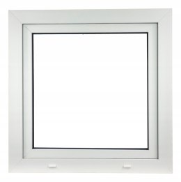 ALUCON OKNO PCV 120x120 / 1200x1200 mm Białe Lewe 2 Szyby 76mm