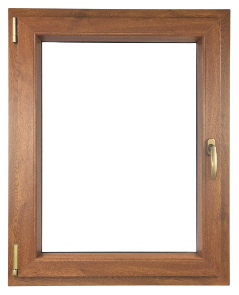 ALUCON OKNO PCV 400x1100 / 400 x 1100 mm Plastikowe 40x110 cm Dwustronny Złoty Dąb Lewe