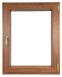 ALUCON OKNO PCV 400x600 / 400 x 600 mm Plastikowe 40x60 cm Dwustronny Złoty Dąb Prawe