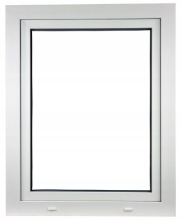 ALUCON OKNO PCV 110x120 / 1100x1200 mm Białe Prawe 2 Szyby 76mm