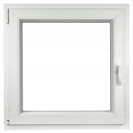 ALUCON OKNO PCV 50x50 / 500x500 mm Białe RU Lewe 2 Szyby 58mm