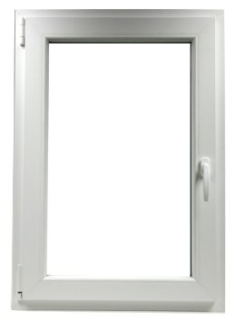 ALUCON OKNO PCV 50x60 / 500x600 mm Białe RU Lewe 2 Szyby 58mm
