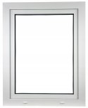 ALUCON OKNO PCV 60x70 / 600x700 mm Białe RU Lewe 2 Szyby 58mm