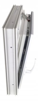 ALUCON OKNO PCV 60x70 / 600x700 mm Białe RU Lewe 2 Szyby 58mm