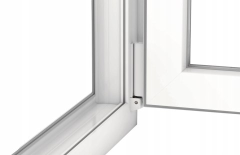 ALUCON OKNO PCV 60x70 / 600x700 mm Białe RU Lewe 2 Szyby 58mm