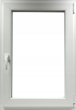 ALUCON OKNO PCV 60x80 / 600x800 mm Białe RU Prawe 2 Szyby 58mm