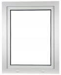 ALUCON OKNO PCV 80x120 / 800x1200 mm Białe RU Prawe 2 Szyby 71mm