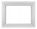 ALUCON OKNO PCV 80x70 / 800x700 mm Białe RU Lewe 2 Szyby 71mm