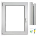ALUCON OKNO PCV 800x1400 / 800 x 1400 mm Plastikowe Białe Lewe 76mm