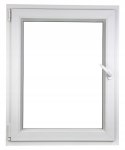 ALUCON OKNO PCV 800x1400 / 800 x 1400 mm Plastikowe Białe Lewe 76mm