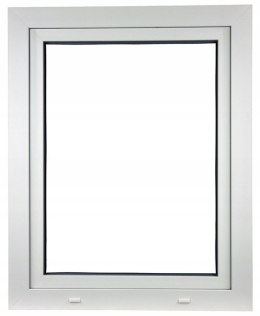 ALUCON OKNO PCV 90x100 / 900x1000 mm Białe RU Prawe 2 Szyby 71mm