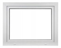 ALUCON OKNO PCV 90x80 / 900x800 mm Białe RU Prawe 2 Szyby 71mm