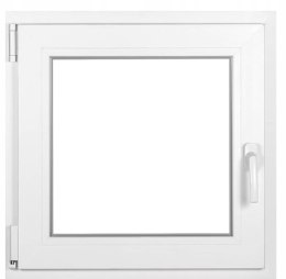 ALUCON OKNO PCV 90x90 / 900x900 mm Białe RU Lewe 2 Szyby 71mm
