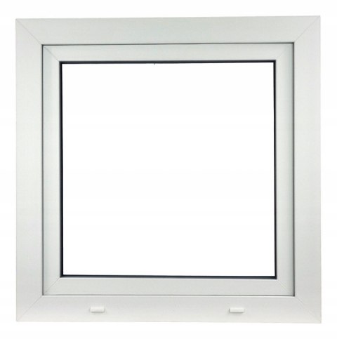 ALUCON OKNO PCV 90x90 / 900x900 mm Białe RU Lewe 2 Szyby 71mm
