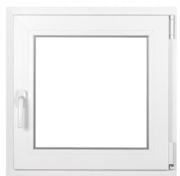 ALUCON OKNO PCV 90x90 / 900x900 mm Białe RU Prawe 2 Szyby 71mm